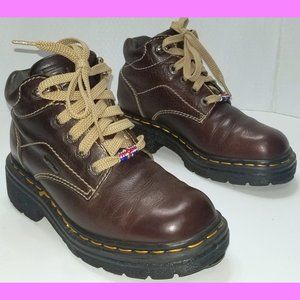 Size 6 US Women's Doc Dr. Marten's Brown Mahogany Heeled Heel Ankle Boots